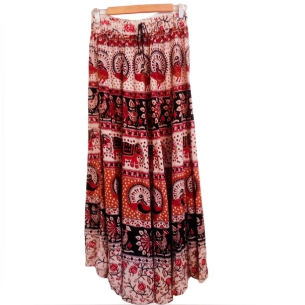 Vintage Handmade Boho Ethnic Cotton Skirt Size XS - Picture 8 of 8